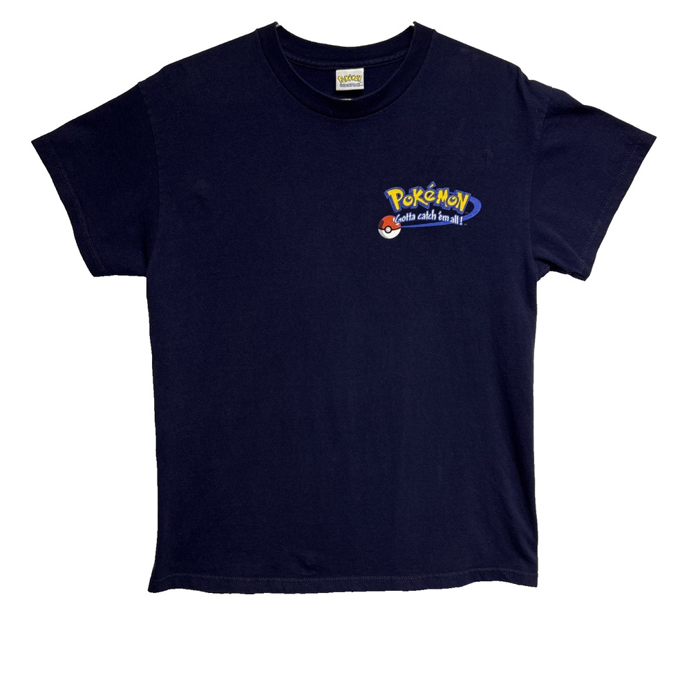 Vintage Pokeman Nintendo Blue T-Shirt - No Size Tag - Adult S or M